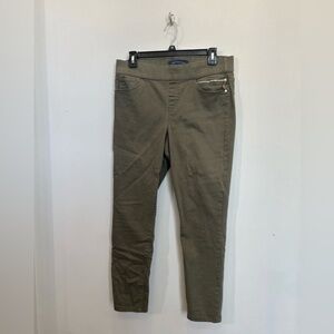 Tommy Hilfiger Chino Pants Womens Green Slim Fit Stretch Skinny Ankle